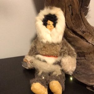 Vintage Eskimo hand made doll